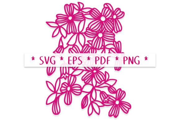 Clematis Flowers SVG Cut File