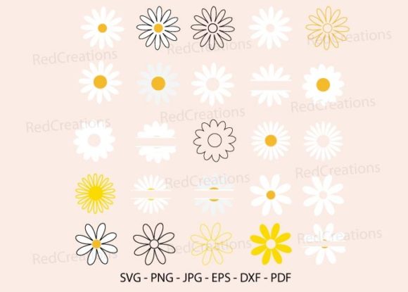 Daisy Bundle SVG: Floral Spring Charm for Real Embroidery