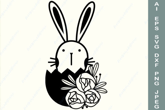 Easter SVG: Floral Easter Egg SVG