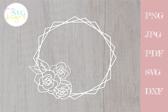 Floral Frame SVG, Floral Wreath SVG