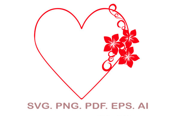Floral Heart SVG, Valentine’s Day