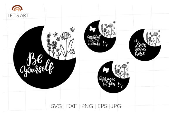 Floral Moon, Celestial Boho Quotes