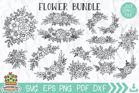 Floral SVG Bundle: Flower SVG