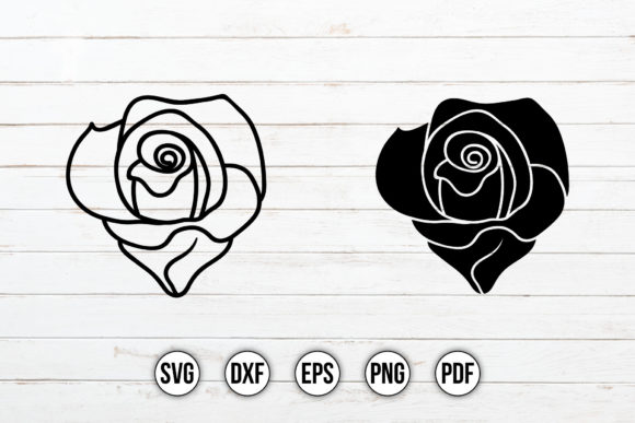 Floral SVG, Flower SVG, Rose
