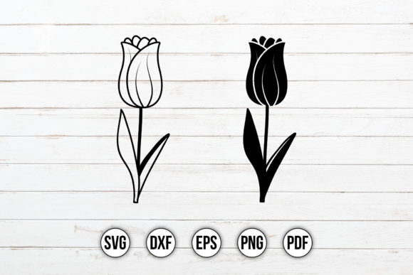 Flower SVG, Tulip SVG, Floral Clipart