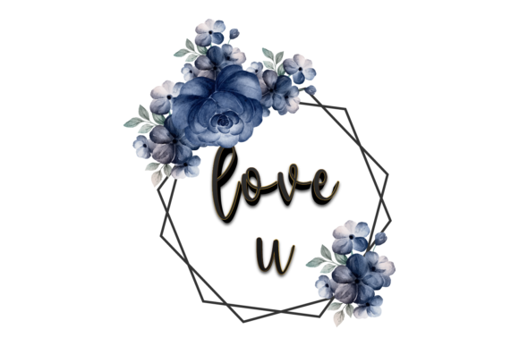Love U Floral Craft SVG