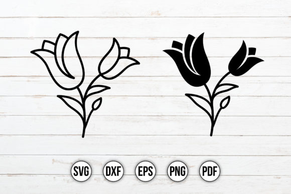 Tulip SVG, Flower SVG, Floral Elements