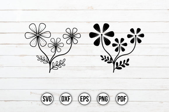 Wildflower, Flower SVG, Floral SVG